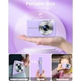 thumbnail image 4 of ACTITOP Digital Camera for Kids with 32GB FHD 1080P 16X Digital Zoom Compact Point and Shoot Vlogging Camera for Teens(Purple), 4 of 8