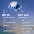 thumbnail image 4 of PVCS Planet Humidifier USB Car Small Air Sprayer Home Bedroom Night Light Clearance, 4 of 5