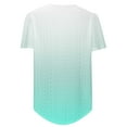 thumbnail image 7 of Tbopshirt Summer Tops for Women,Summer T-Shirts,Spring Summer Gradient Round Neck Short Sleeve Tops,S-XXXL,Plus Size Tops, 7 of 7