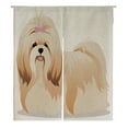 thumbnail image 1 of ABPHQTO Perro Japonés Noren Cortina Puerta Puerta Ventana Tratamiento Cortinas 105x120 cm, 1 of 1