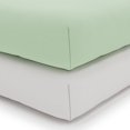 thumbnail image 4 of Foundations SafeFit Elastic Fitted Full Size Crib Sheets, 6-Pack, (Mint), 4 of 7