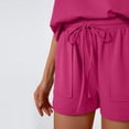 thumbnail image 5 of Scacto Women's Summer 2-Piece Set, Sleeveless Top & Drawstring Shorts Sweatsuits, Casual Loungewear with Pockets, 5 of 6