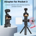 thumbnail image 3 of Camera Extension Adapter, Dual Cold Shoe Mount 1/4 Thread Connector Camera Extender Frame  for Pocket 3, 3 of 8