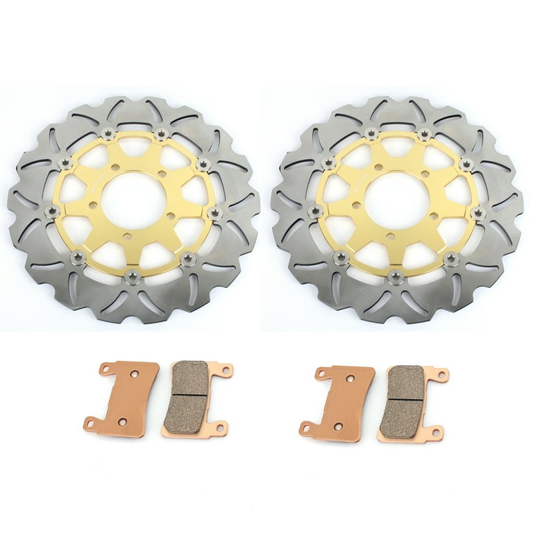 Front Brake Discs Rotors Pads For KAWASAKI ZX-6R Ninja ZX636