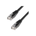 thumbnail image 1 of StarTech.com 1ft CAT6 Ethernet Cable, 10 Gigabit Molded RJ45 650MHz 100W PoE Patch Cord, CAT 6 10GbE UTP Network Cable with Strain Relief, Black, Fluke Tested/Wiring is UL Certified/TIA - Category 6 - 24AWG (C6PATCH1BK) - Patch cable - RJ-45 (M) to RJ-45 (M) - 1 ft - UTP - CAT 6 - molded - black - for P/N: ST1000SMPEX, 1 of 3