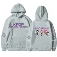thumbnail image 1 of Moonsky Sudadera con capucha de moda para mujer de la cantante pop Dem/0n HUNTR/X con jersey corto, suave y cómoda, top de manga larga para uso informal en primavera, otoño e invierno. (Gris 2XL), 1 of 5