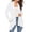 White, variant on Long Sleeve Lightweight Thin Summer Cardigan for Women Loose Kimono Cover Up (Red XXXL)
