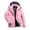 Pink, variant on NARABB Winter Warm Coat for Women Outdoor Breathable, Plush And Thickened Ski Mountain Climbing Suit, Trendy Outdoor Warm Jacket