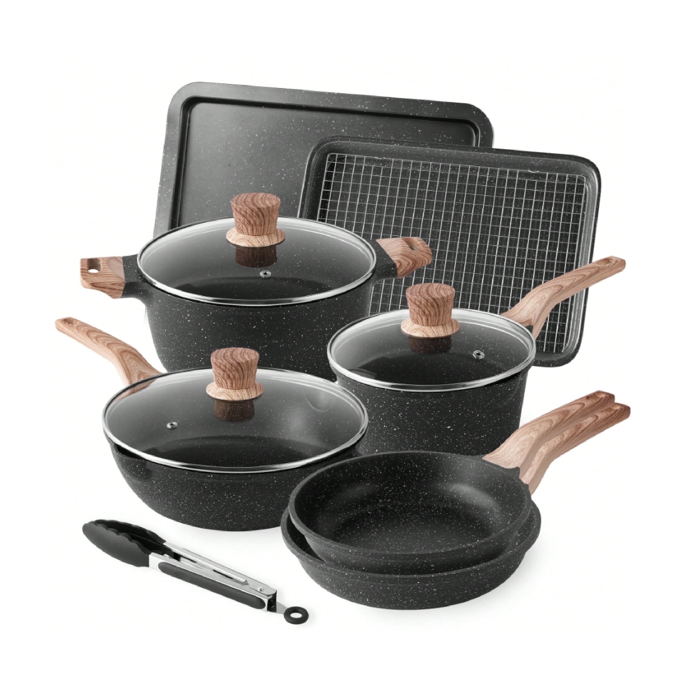 Ninja Foodi NeverStick Vivid 8 Piece Cookware Set, Oven Safe