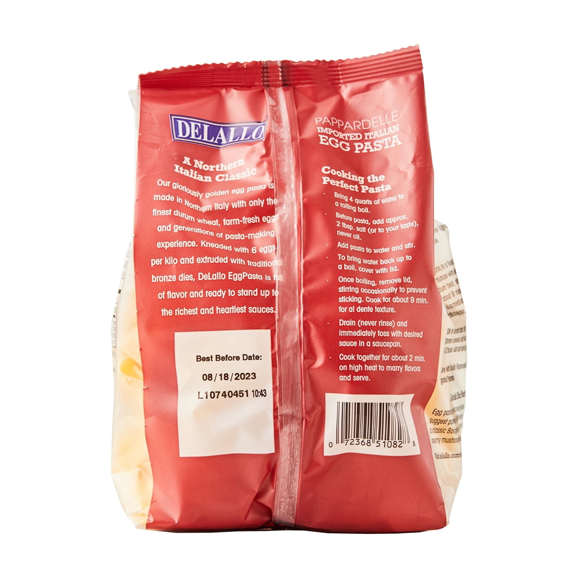 (3 pack) DeLallo Pappardelle Egg Pasta Nests, 8.8 Ounce Bag, Made in Italy, Kosher, Non-GMO