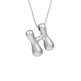 thumbnail image 1 of Collar con Inicial Personalizado para Mujer y Mamá - Colgante de Aleación Bañado En Plata, Regalo de Joyería con 12 G de Peso | Acabado Galvanizado, 1 of 2