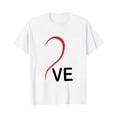 thumbnail image 4 of ZCFZJW Couple T-Shirts for Him Her Short Sleeve Funny Letters Printed Valentine's Day Tops Loose Fitted Casual Holiday Tees Shirt for Women/Men Wife/Husband White Women-XXL, 4 of 4