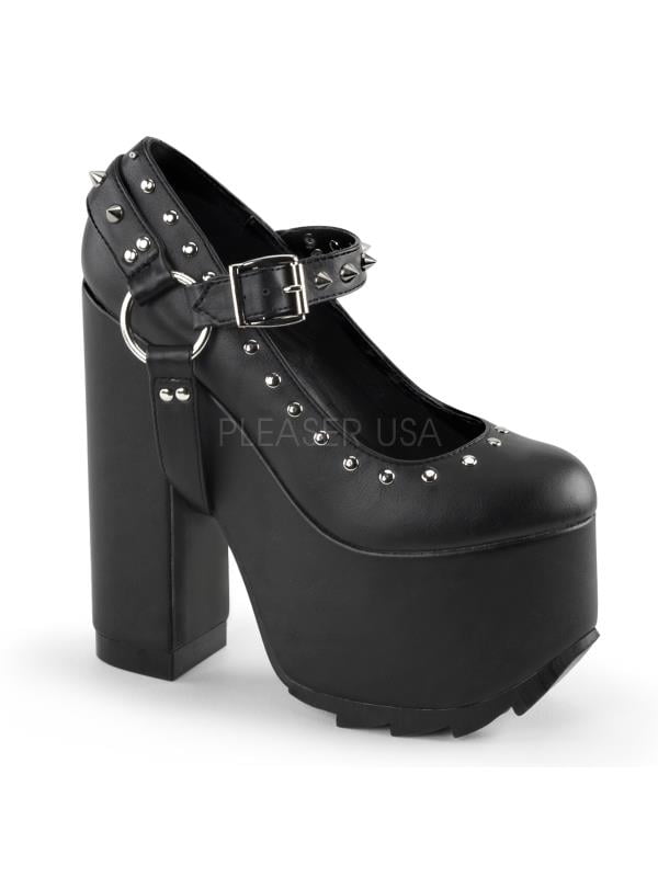 CRAMPS-02 Demonia Platform Sandals & Shoes Womens Blk Vegan Leather Size: 9 CRAMPS-02 Demonia Platform Sandals & Shoes Womens Blk Vegan Leather Size: 9