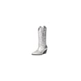 thumbnail image 5 of Steve Madden West Silver Leather Pull On Pointed Toe Block Heel Western Boots (47, 7.5), 5 of 7