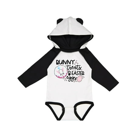 

Inktastic Easter Bunny Treats and Easter Eggs Gift Baby Girl Long Sleeve Bodysuit