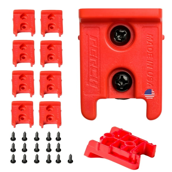 9 Pack Tool Holder for Milwaukee M18/18v Cordless Tools - Snap Fit Tool Organizer for Milwaukee Drill Holder & Wall Mount for Milwaukee Tool Holder with 18 Screws - Easy