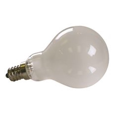 Candelabra Base Incandescent Lamp - Satco Incandescent Lamp A15, 60 Watt, 120 Volt, Candelabra Base, Frost, 1,000 Average Rated Hours, 10 Per Box