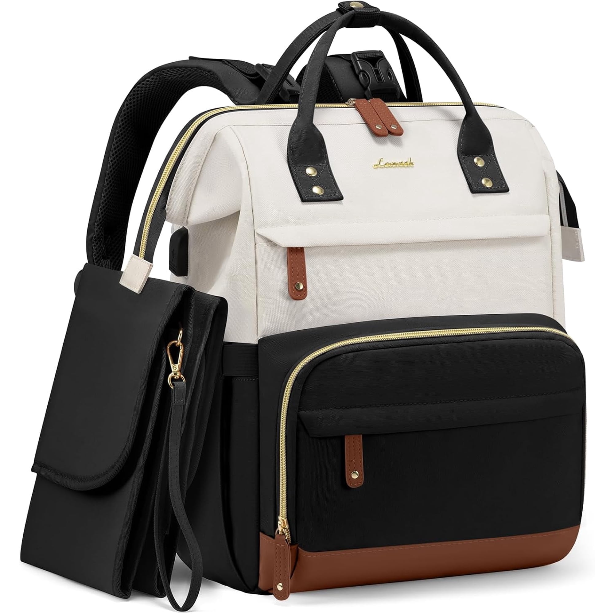 Lovevook Diaper Backpack,Large Diaper Bag Mummy Bag for New Mum Daddy,Convenient Work Travel Baby Bag for Office Mummy and Travel Essential Baby Shower