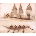 thumbnail image 2 of Jan, Eelse Noordhuis 17x15 White Modern Wood Framed Museum Art Print Titled - Boats on river I, 2 of 4