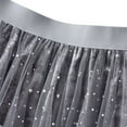 thumbnail image 2 of Previn Women's Halloween Tulle Skirt Mesh Tutu Skirt Elastic Waist Tea Length Tulle Skirt Chiffon Pleated Summer Skirt Grey Small-Large, 2 of 4