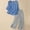 Blue, variant on HAIJIE womens linen set two Piece Easter Sets for Women Summer Spring Lou-nge Sets Travel Vacation Outfits Cap Sleeve Side Slit Wide Leg Pants (Light Blue,M)