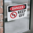 thumbnail image 4 of Keep Off OSHA Danger Vinyl Decal Label 7 Inch x 5 Inch - 10 Pack, 4 of 6