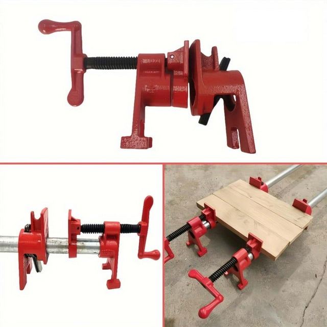 Heavy Duty Malleable Pipe Clamp For Secure Fastening Plumbing Fixtures Woodworking And Pipe Joining With Quick Grip Design For Household