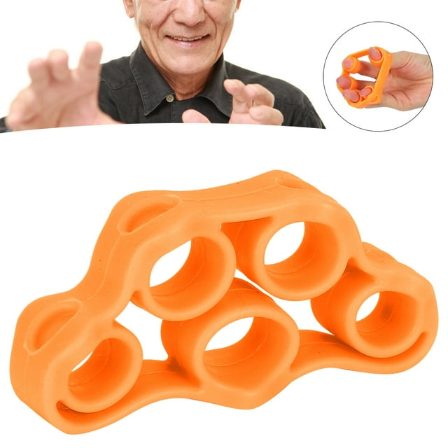 Hand Grips, Durable Finger Exercise Ring, Strong Resilience Office For Home Rest Room Green,Orange,Lake Blue