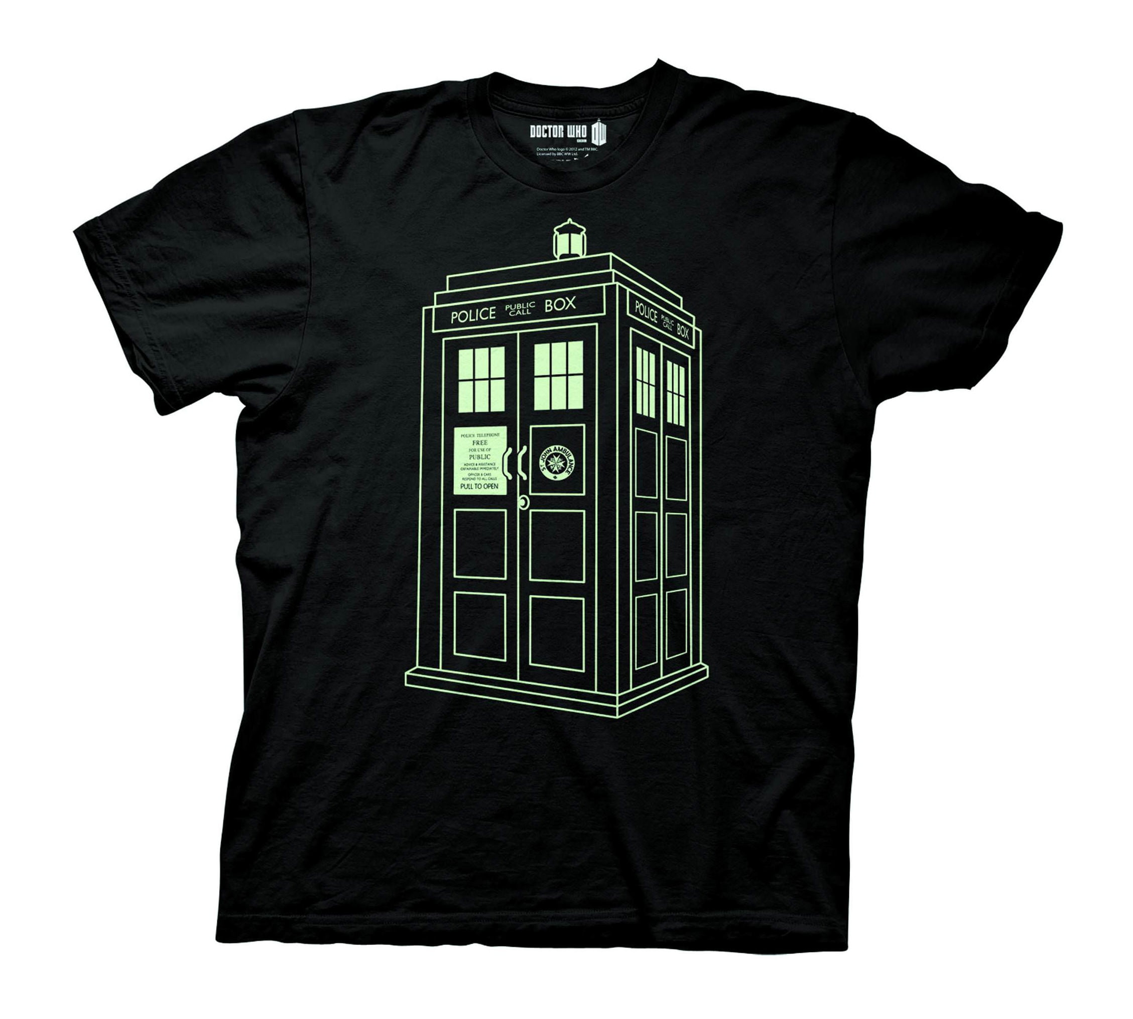 Size XL Doctor Who Tardis Sweatshirt Hoodie Black Blue Box Gallifrey 