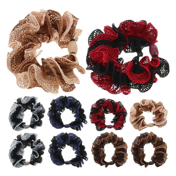 NICEXMAS 10pcs Soft Hair Ties For Girls Women Assorted Color Hair Accessories For Everyday Use