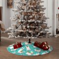 thumbnail image 4 of Fotbe Cartoon Llamas Pattern Christmas Tree Skirt, Tree Skirts Plush Christmas Decorations, Christmas Tree Skirts Xmas Decorations Holiday Party Decor-30", 4 of 6