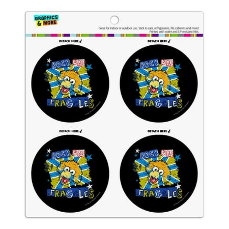 

Rock On Fraggles! Fraggle Rock Refrigerator Fridge Locker Vinyl Circle Magnet Set