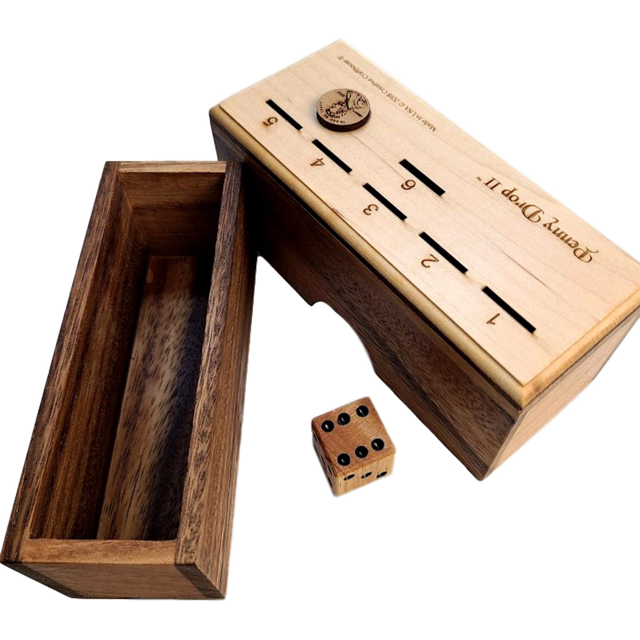 Creative Crafthouse Penny Drop II Premium Wood Family Dice Game