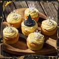 thumbnail image 6 of YongCo 24Pcs Miniature Witch Hat and Crowns Charm Cupcakes Decorations Cake Toppers Birthday Celebration Party Supplies, 6 of 14