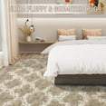 thumbnail image 6 of Lochas Shag Area Rug Geometric Plush Fluffy Rugs Soft Moroccan Carpet for Bedroom Living Room Floor Mat Home Decor,3x5ft,Beige/White, 6 of 7