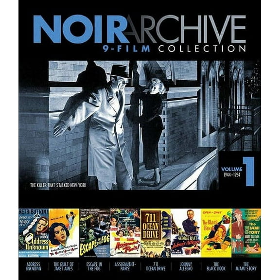 Noir Archive 9-Film Collection: Volume 1: 1944-1954 (Blu-ray), Kit Parker Films, Mystery & Suspense