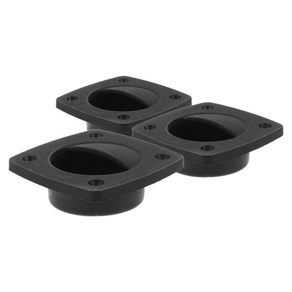 FOMIYES Black PP Flush Pull Handle for Boat Use, Elegant and Durable 3Pcs