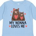 thumbnail image 4 of Inktastic My Nonna Loves Me Bear Boys or Girls Long Sleeve Toddler T-Shirt, 4 of 5