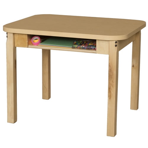 Wood Designs Manufactured Wood Adjustable Height Open Front Desk
