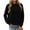 Black(Womens Tops), variant on Womens Soft Front Pocket Sweatshirts,Casual Pullover Baggy Fit Comfortable Warm Tops,Dark Gray,Size L
