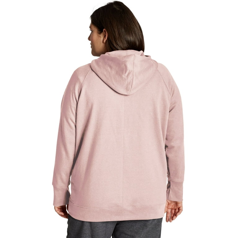 Champion Women s Plus Size Powerblend Logo Graphic Hoodie Walmart