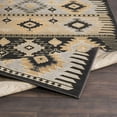 thumbnail image 5 of BoutiqueRugs Foxburg Bohemian Southwestern Colorful Area Rug - Tribal Diamond Boho Carpet for Living Room, Bedroom, Dining Room - Gray, Charcoal, Tan - 1'10" x 2'11", 5 of 10