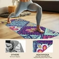 thumbnail image 4 of Multicolor Ethnic Geometric Patchwork Pattern Hot Yoga Mat Towel Non Slip for Hot Yoga - Quick-Drying Yoga Mat Cover with 4 Corner Pockets with Travel Bag - Hot Yoga Towel Non Slip 70"x26", 4 of 6