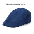 thumbnail image 5 of Eoperou Men Retro Advanced Hat Solid Color Casual Portable Breathable Sun Protection Anti-UV Literary Newsboy Hat Forward Cap Beret, 5 of 8