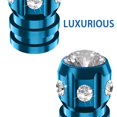 thumbnail image 3 of Quarkace Tapones Para Válvulas De Neumáticos, Tapones Para Válvulas Con Diamantes De Imitación Brillantes, Paquete De 4 Para Coches, Todoterrenos, Camiones, Motocicletas, Bicicletas, Revestimiento Ant, 3 of 5