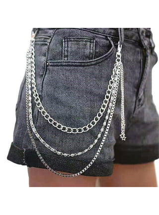 GENEMA Kawaii Jeans Chains Wallet Pants Chain Colorful Pocket