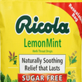 Ricola Cough Drops Sugar Free 105 Ct LemonMint Flavor