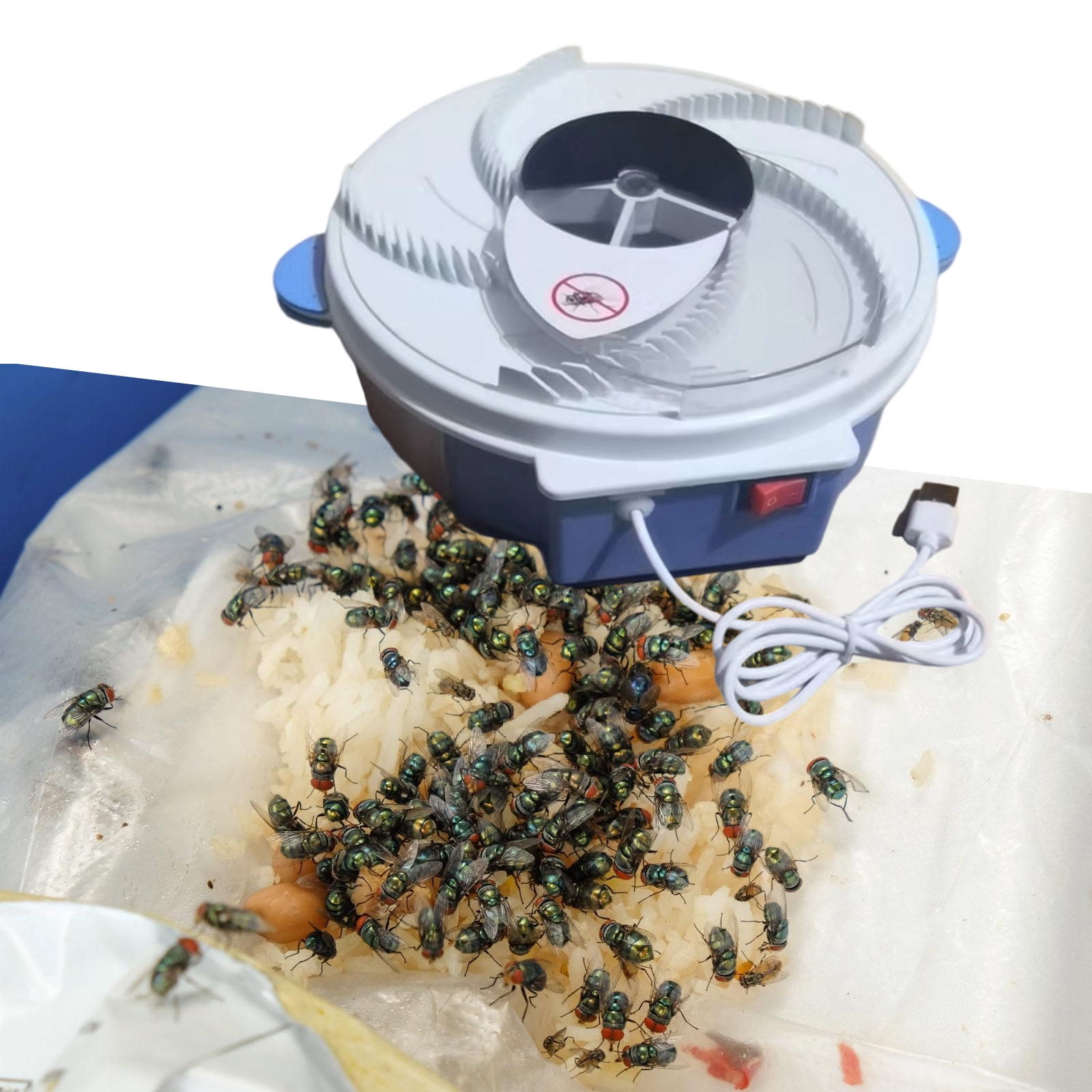 Portable USB Electric Fly Trap Machine Catcher Low Noise Moth Control Device Suitable For Families Pet Safety