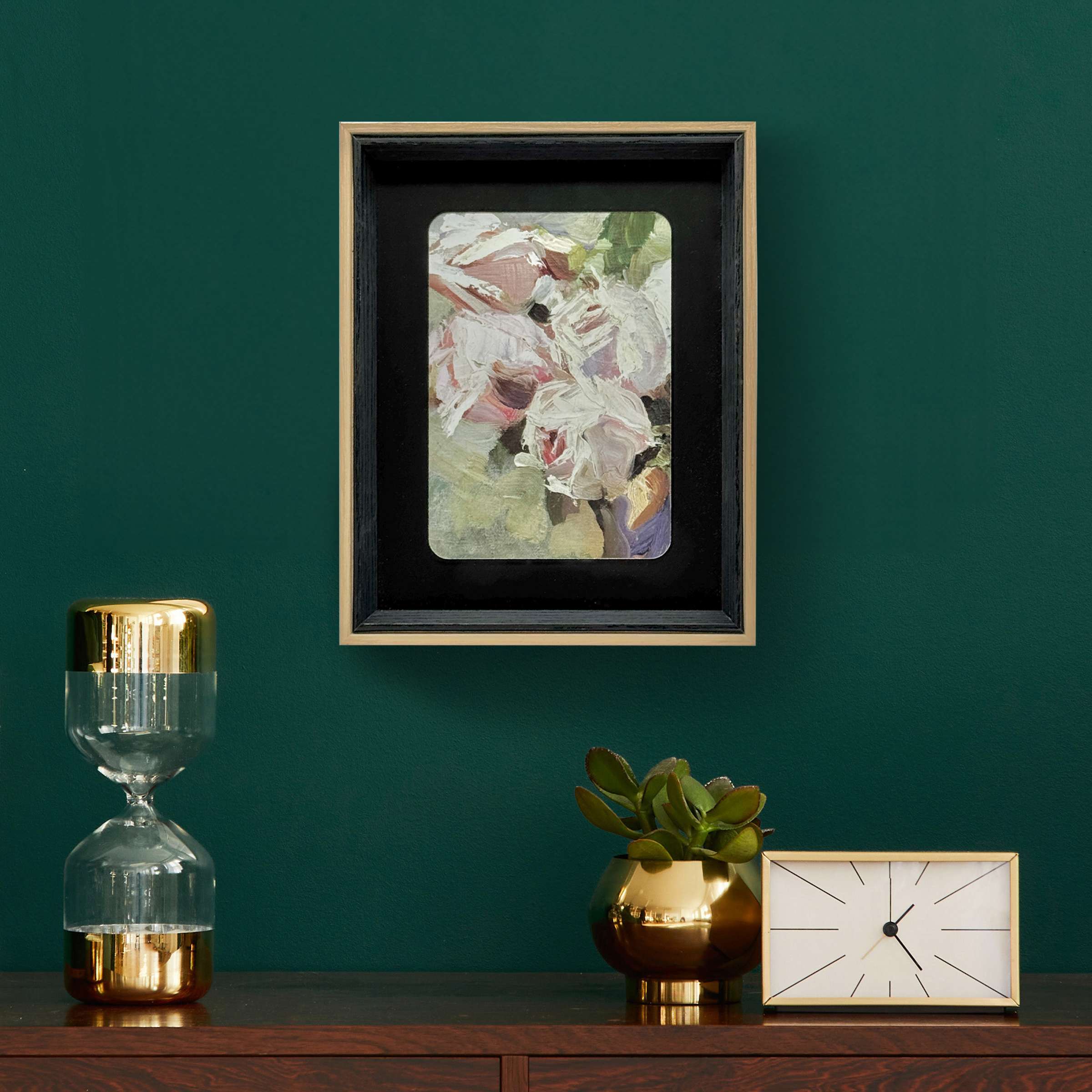 OneDesign Home Wood Frame with Black Inner Border Picture Frame Holds 5x7 Photo
