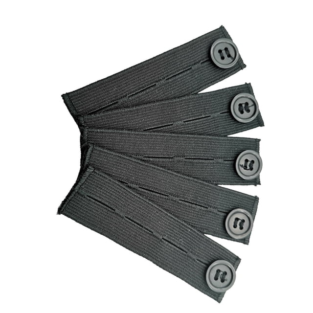 Rallonge de Pantalon de Maternité Confortable pour Bande Abdominale, Extension de Pantalon avec Boutons, Rallonges de Taille, Extension de Vêtements, Accessoire de Jeans Lavable, Noir